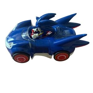 Sonic the Hedgehog Pull Back Racer Car NKOK 2024 SEGA Blue Vehicle Toy